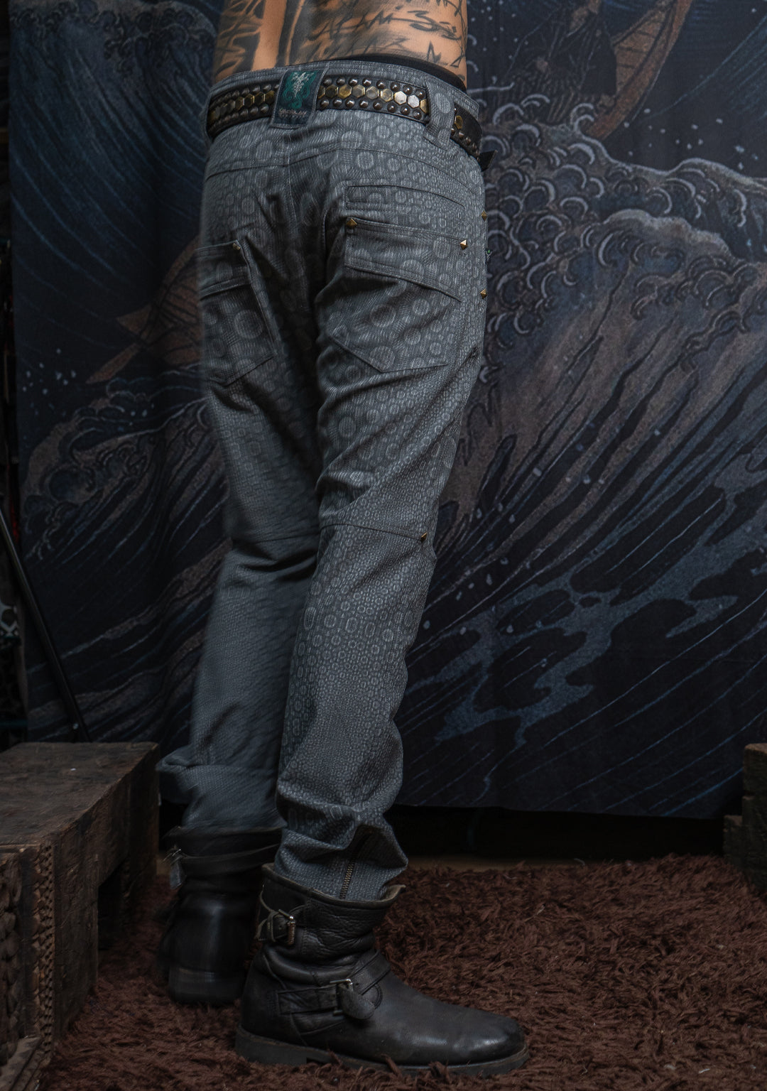 Pants Men / TR Screenprint - Light Grey NEBULA